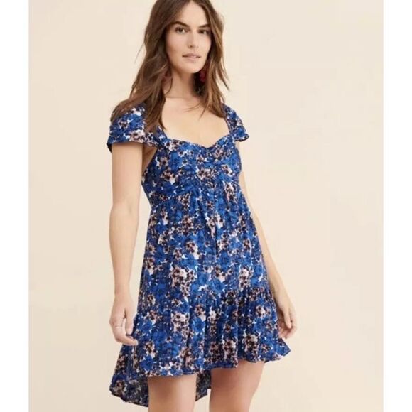 ✨Free People Pattern Play Floral Mini Dress - Babydoll✨ - Picture 1 of 8